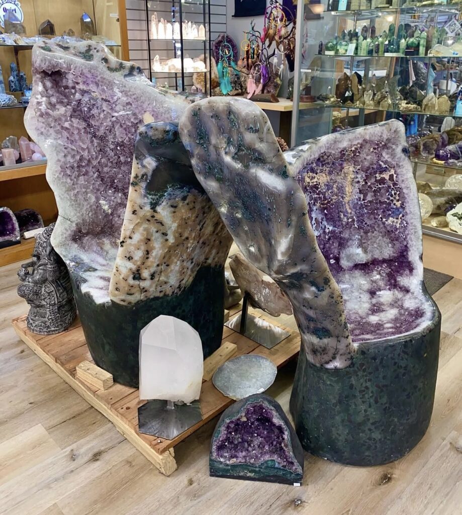 Amethyst Crystal Chairs